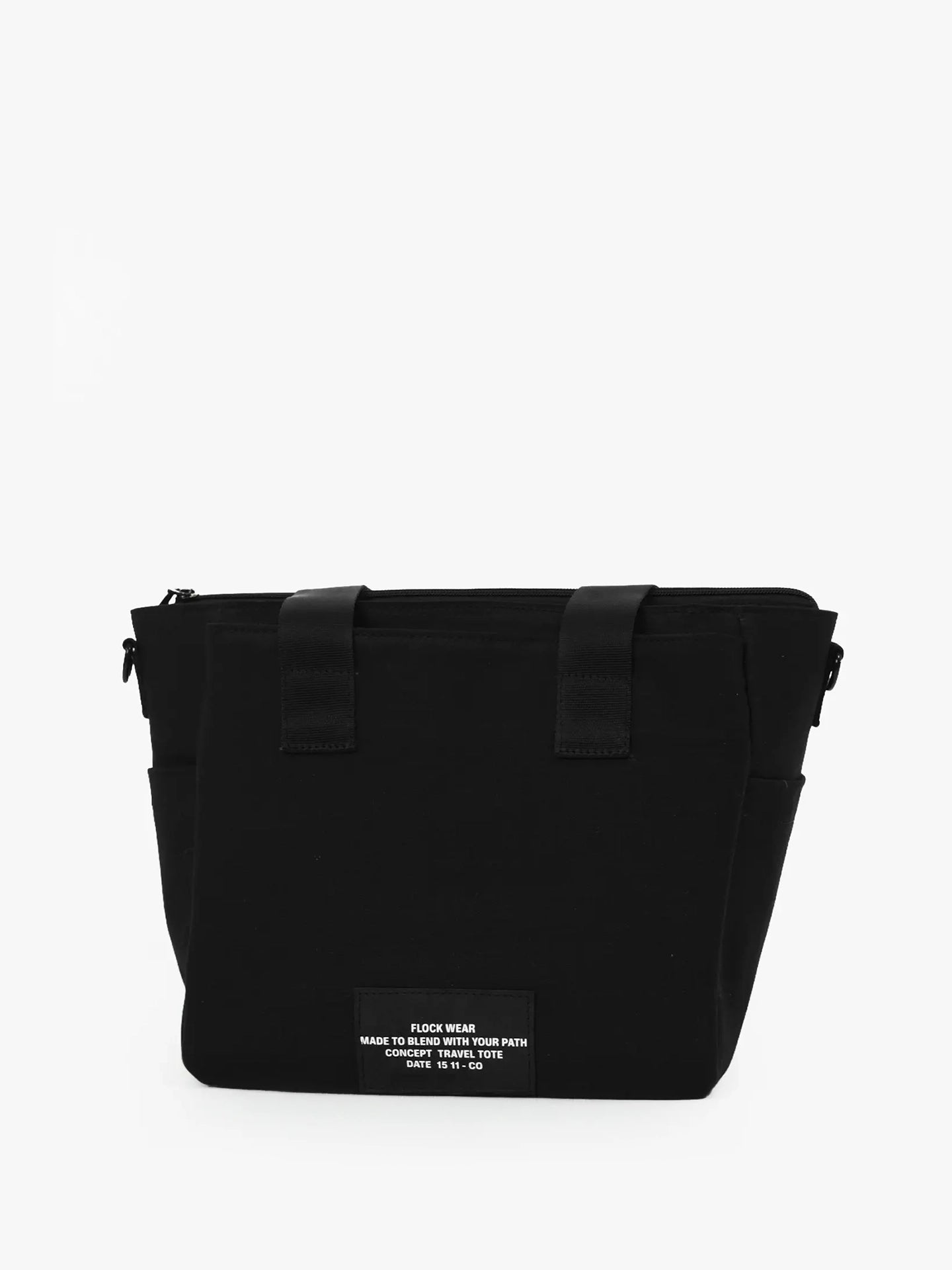 Totebag Canvas Voyage Negro Espalda
