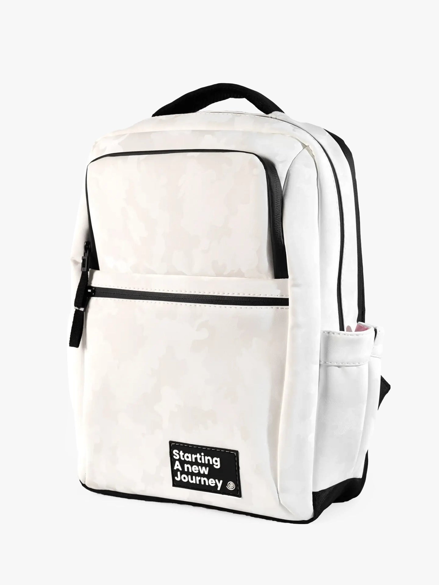 Morral Flock Camo Blanco Perfil