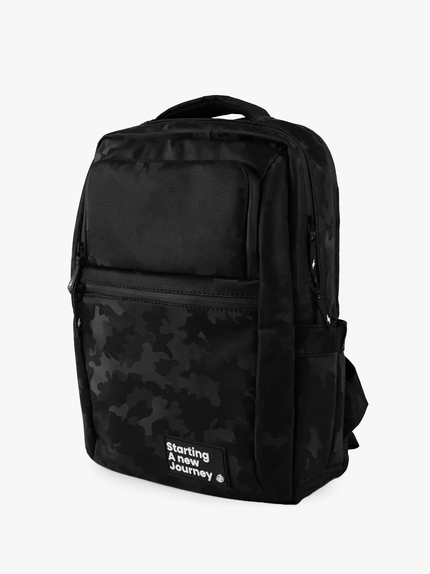 Morral Flock Camo Negro Perfil