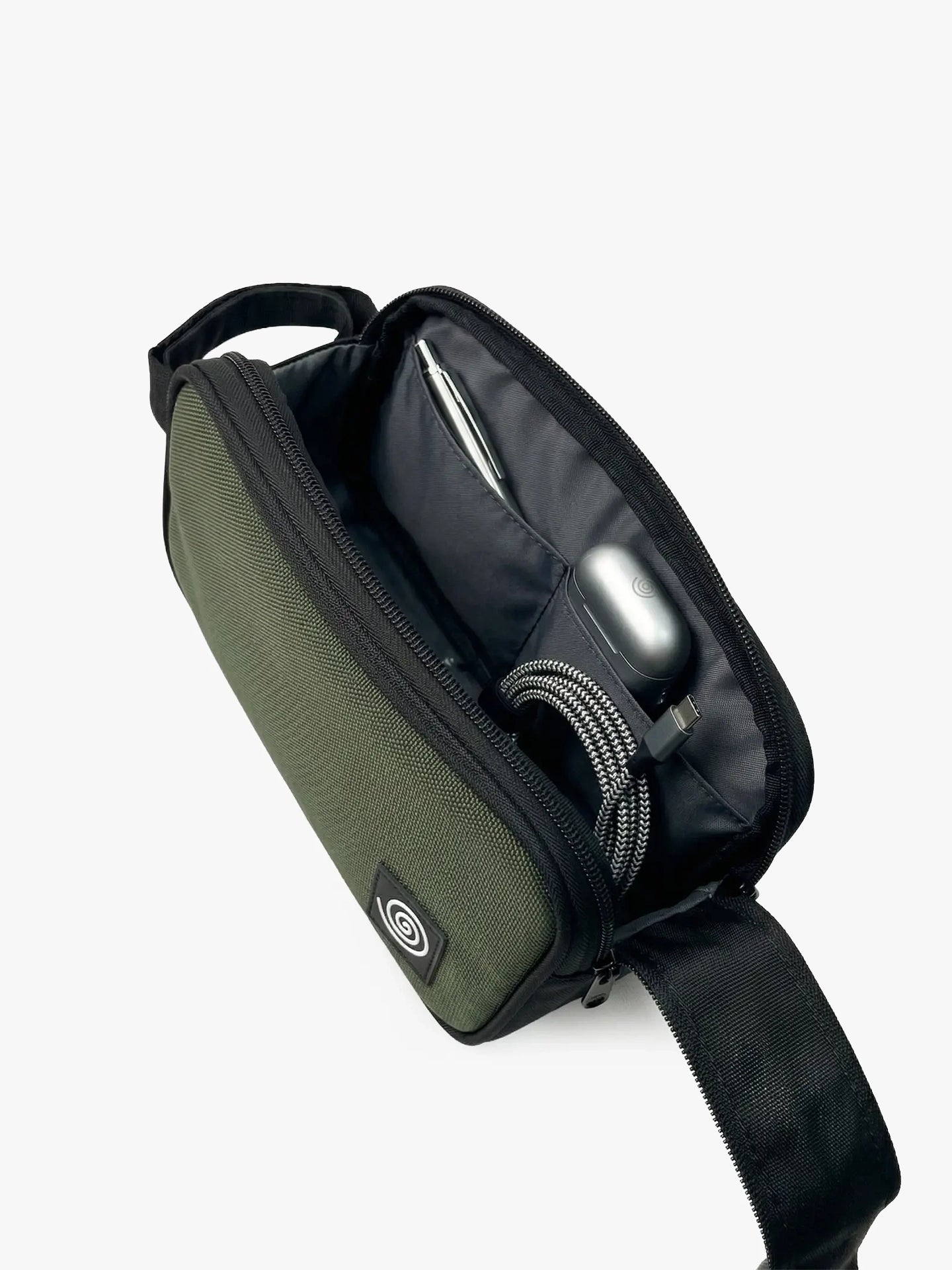 Neceser Carry Essential Verde Interior