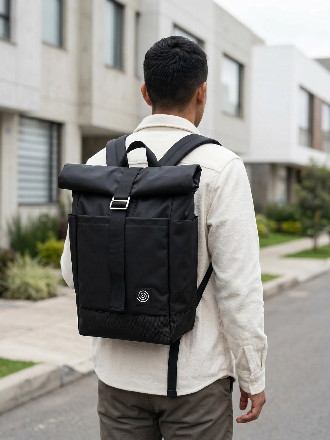 Rolltop Lokari Croma Negro Frente