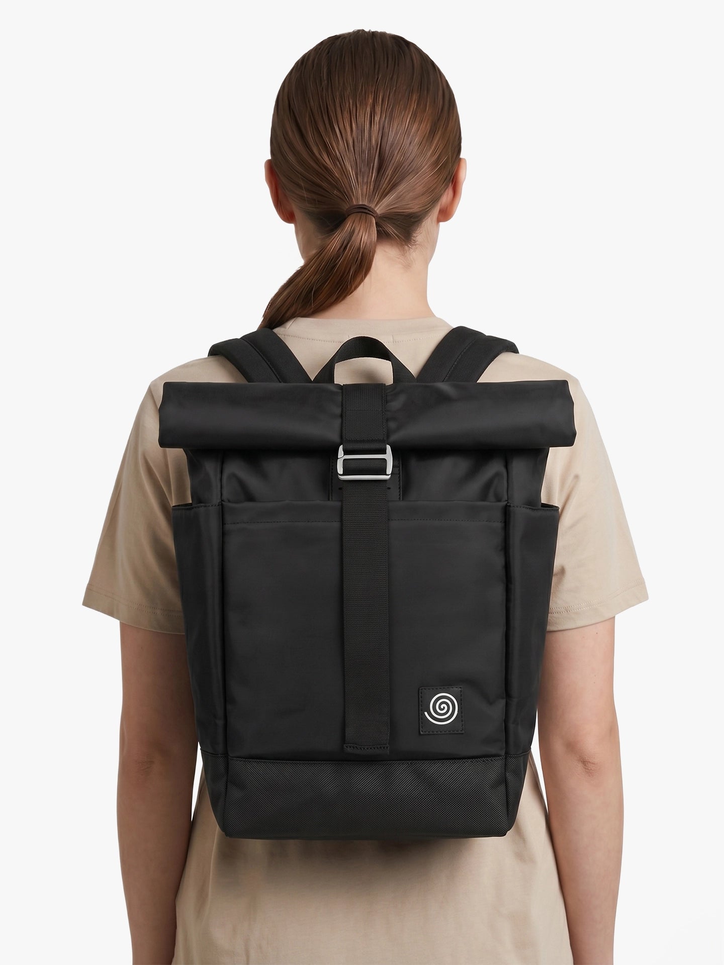 Rolltop Lokari Croma Negro Modelo Mujer