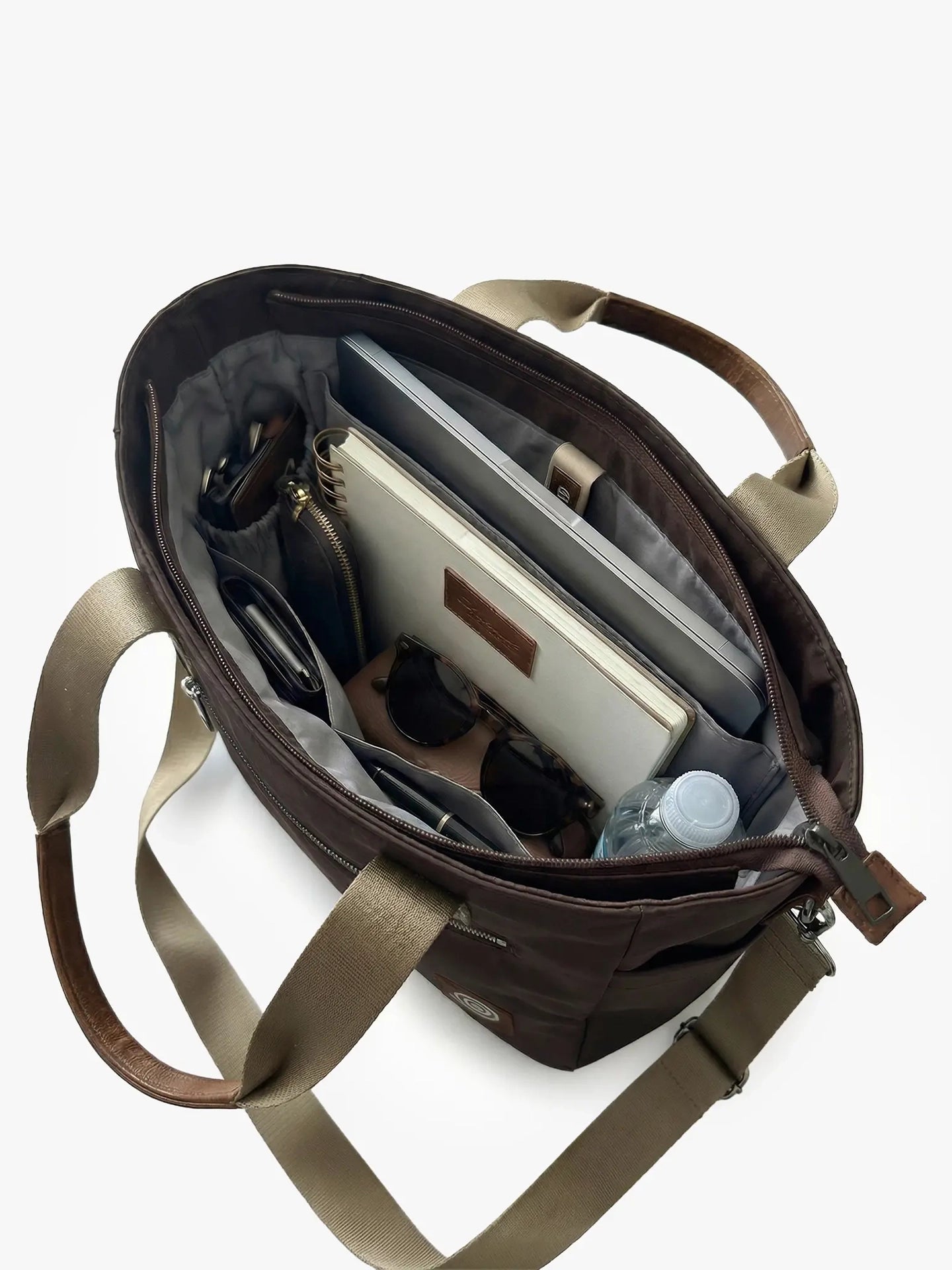 Totebag Canvas Croma Taupe Interior