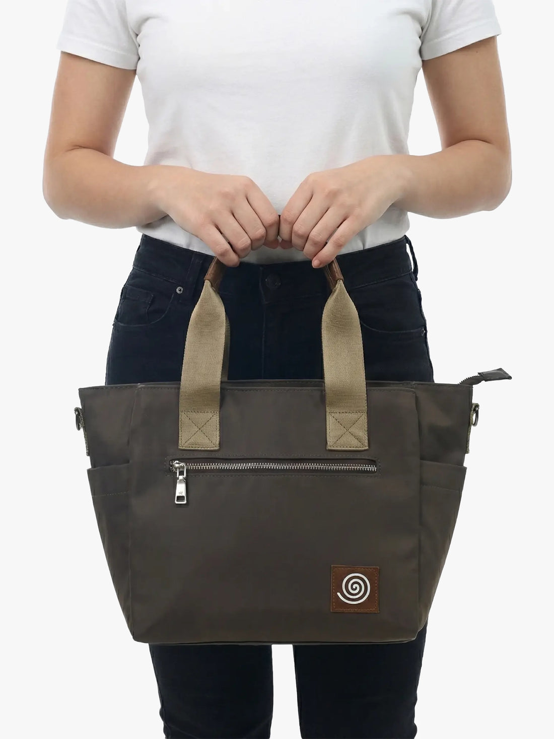 Totebag Canvas Croma Taupe Frente