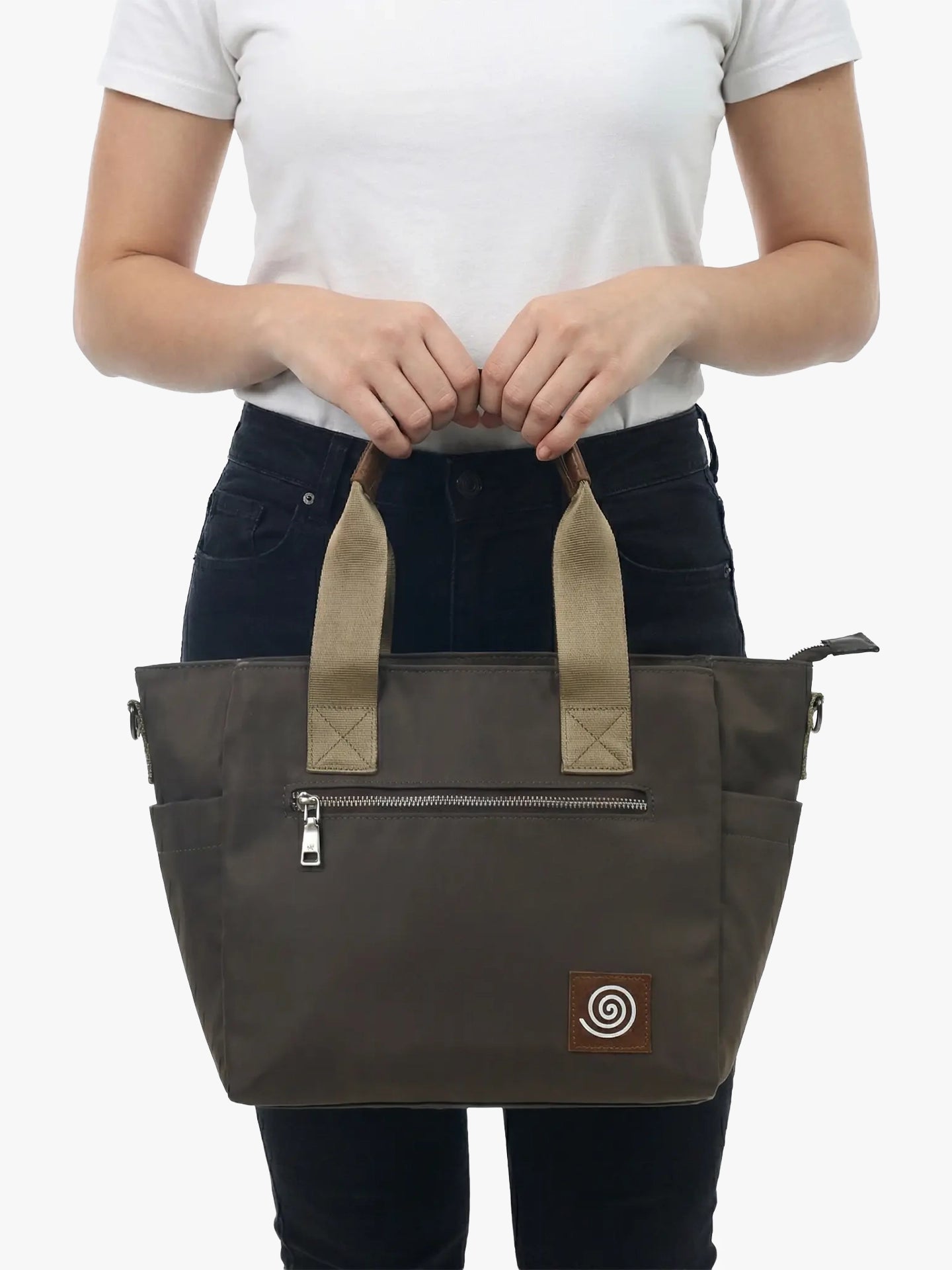 Totebag Canvas Croma Taupe Modelo