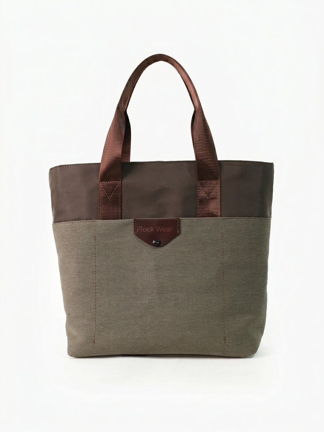 Totebag Nomad Twill Taupe Frente
