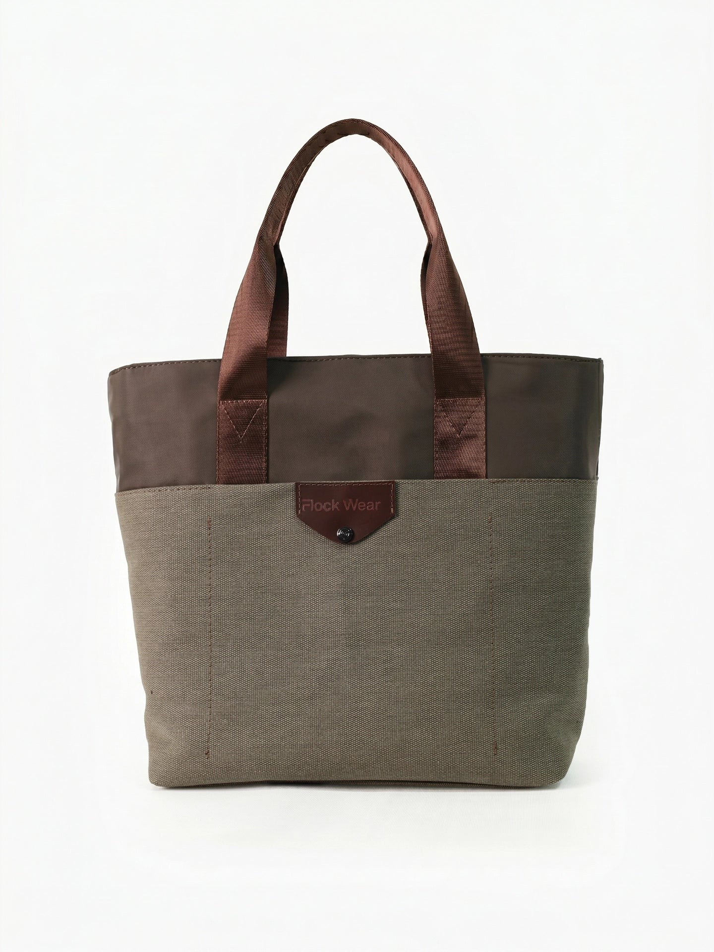 Totebag Nomad Twill Taupe Frente