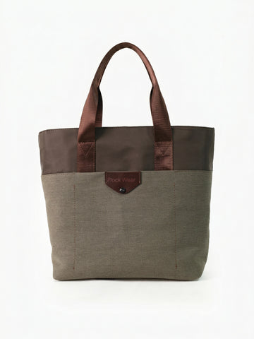 Totebag Nomad Twill Taupe Frente