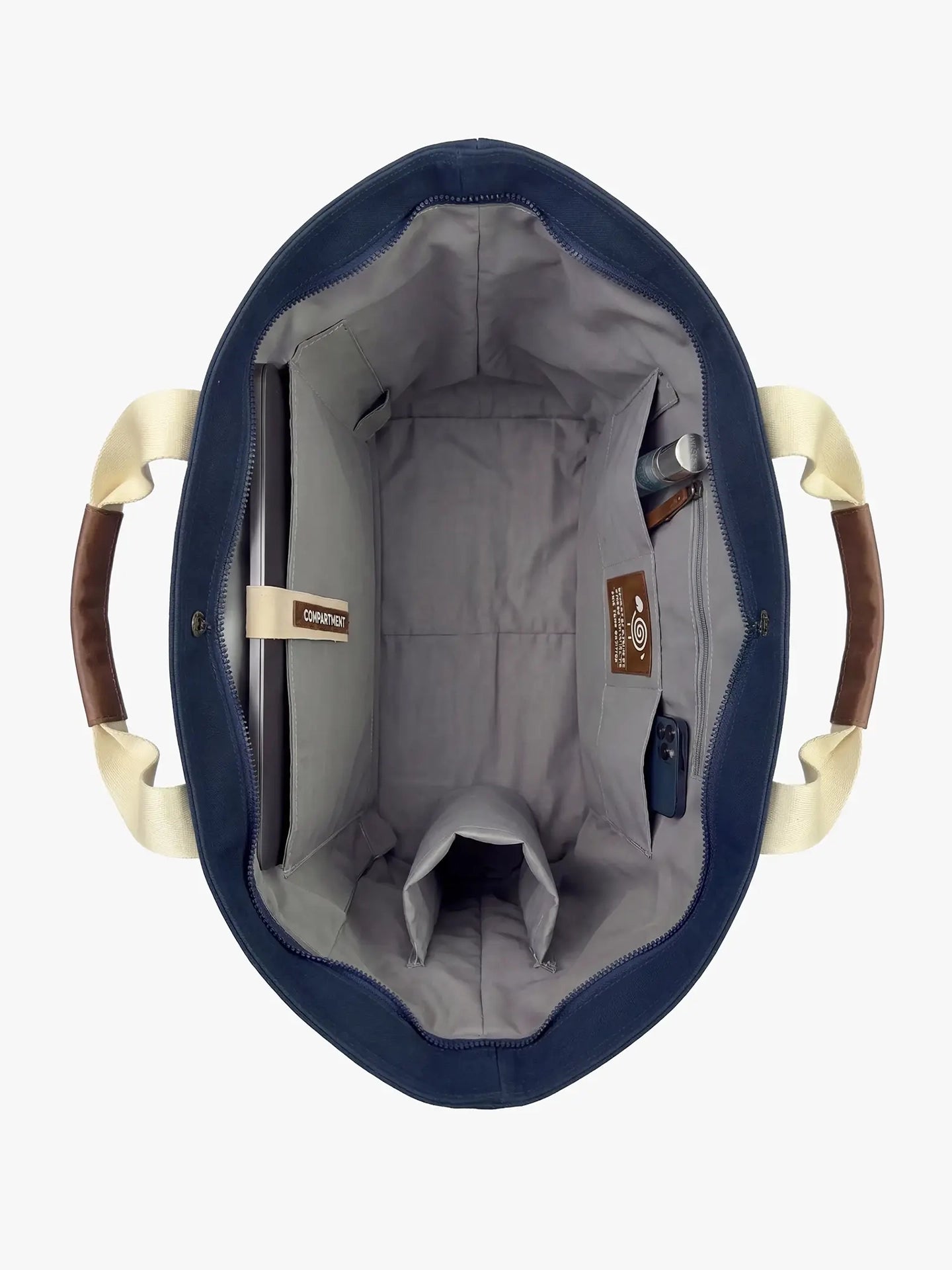 Totebag Nomad Voyage Azul Interior