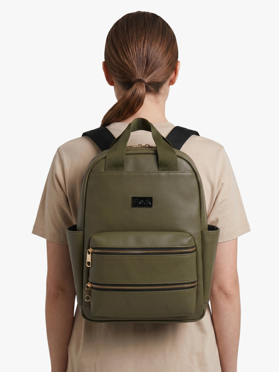 Totepack Cora Aura Oliva Frente