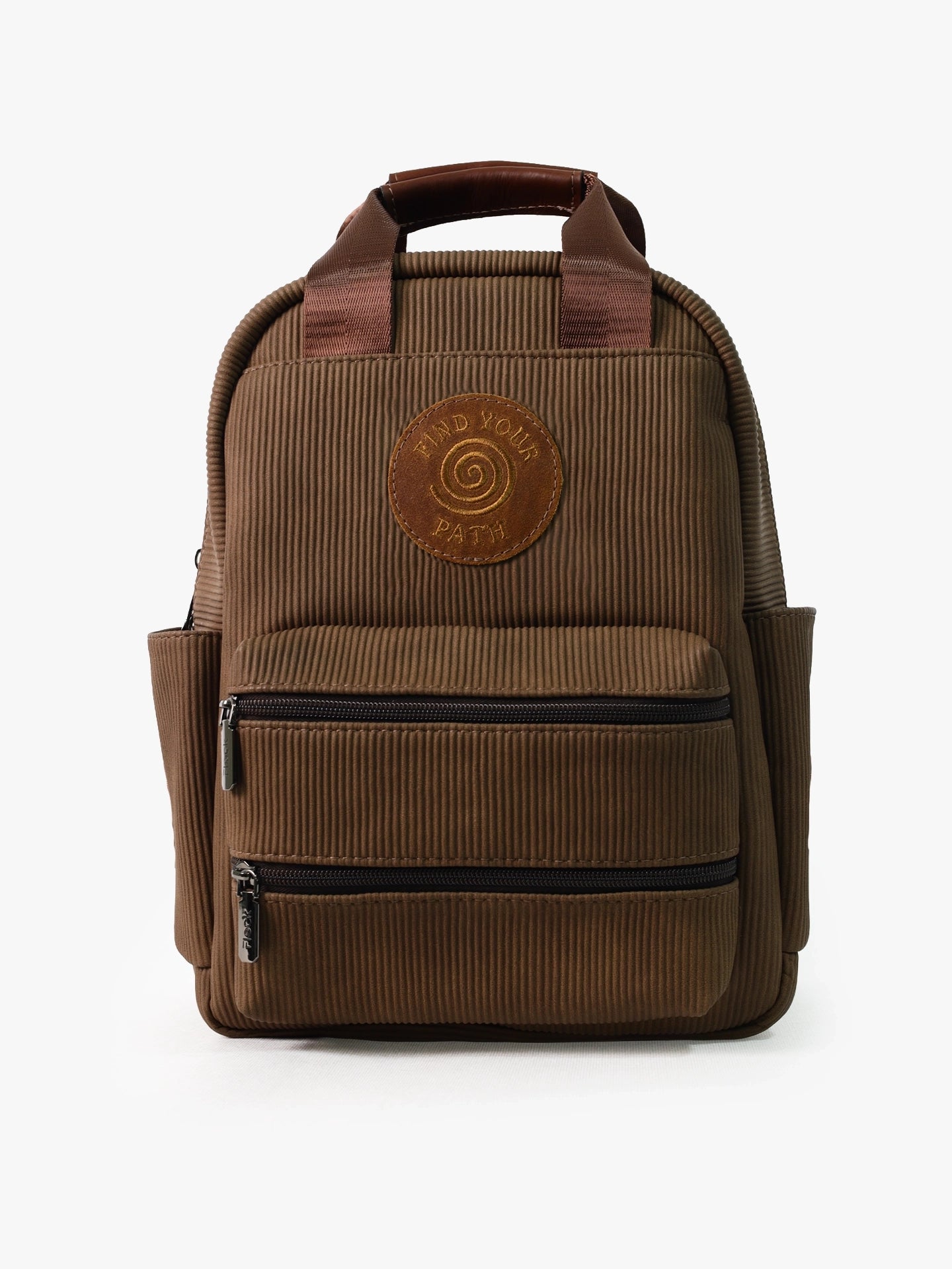 Totepack Cora Corduroy Cafe Frente