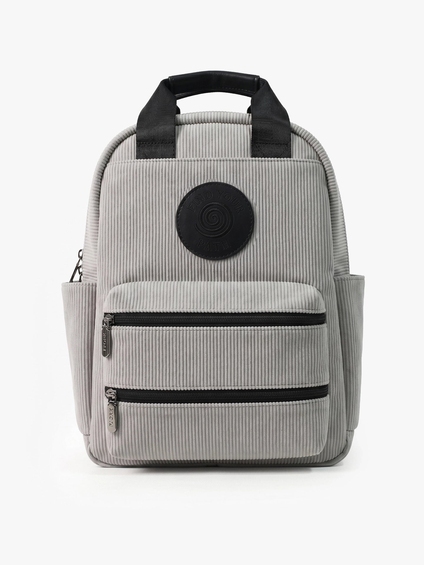 Totepack Cora Corduroy Gris Frente