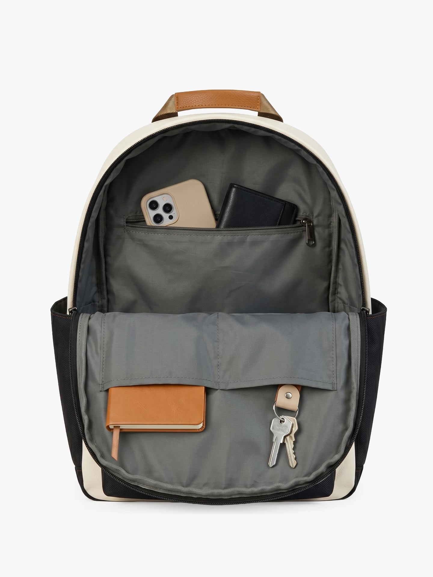 Totepack Cora Navy Beige Interior