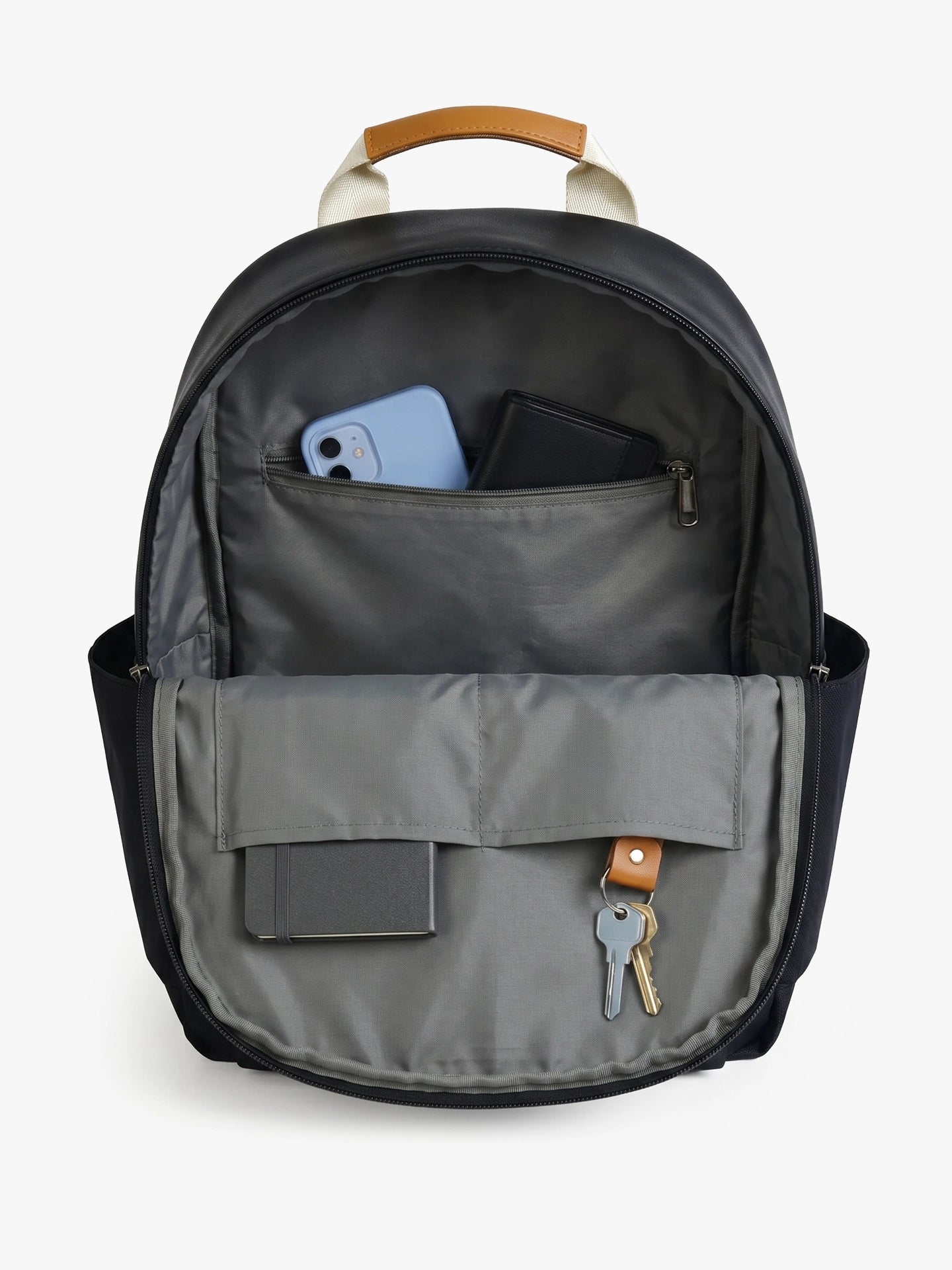 Totepack Cora Navy Negro Interior