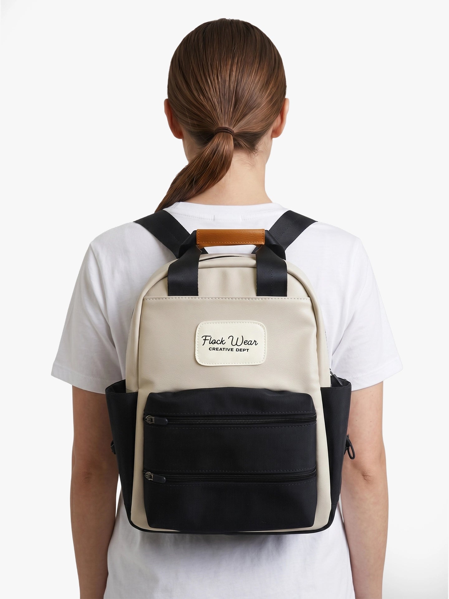 Totepack Cora Navy Taupe Modelo