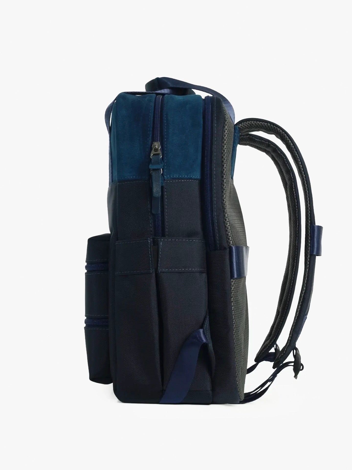 Totepack Kairos Nubuk Azul Lateral