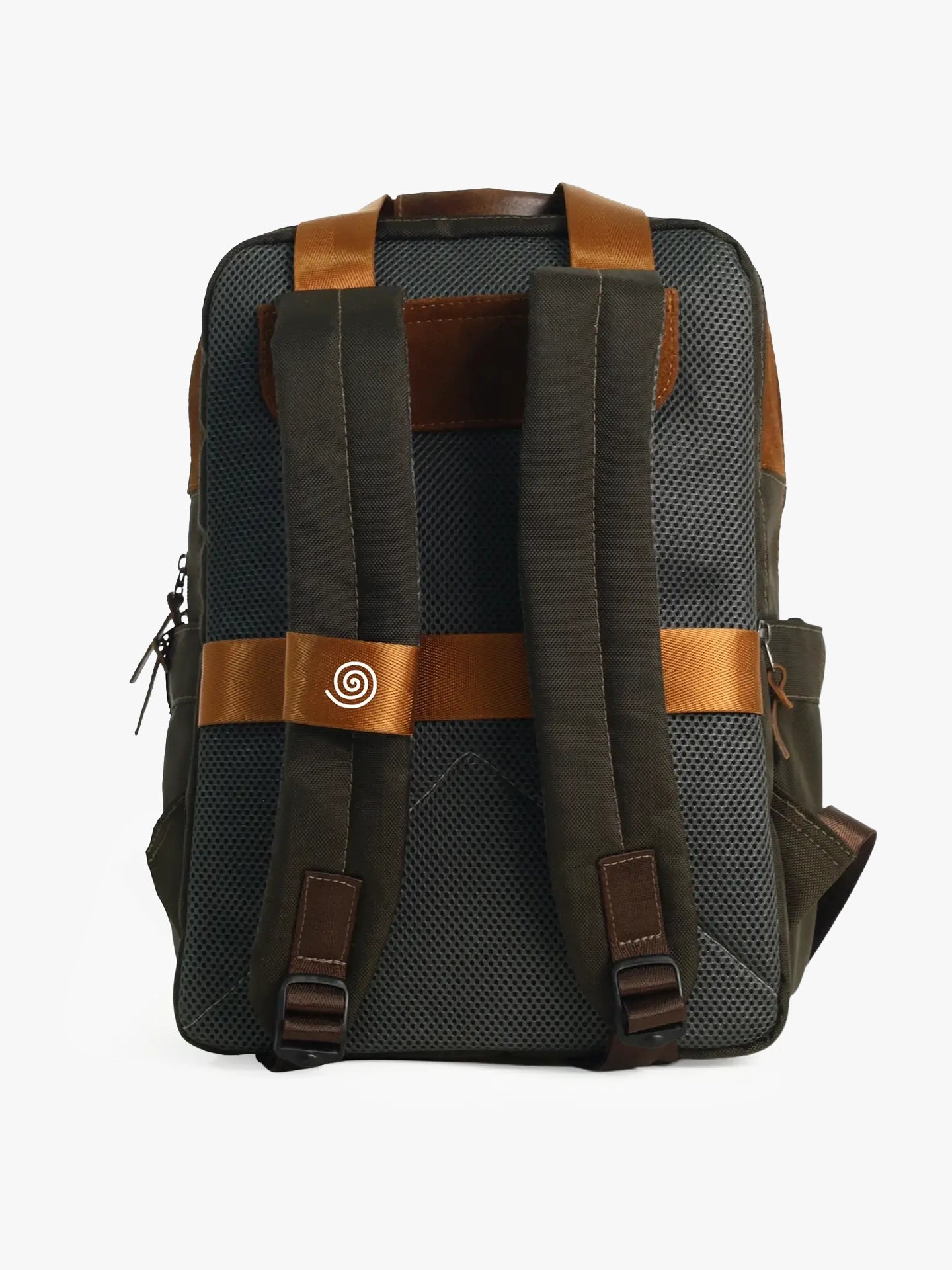 Totepack Kairos Nubuk Azul Modelo Espalda