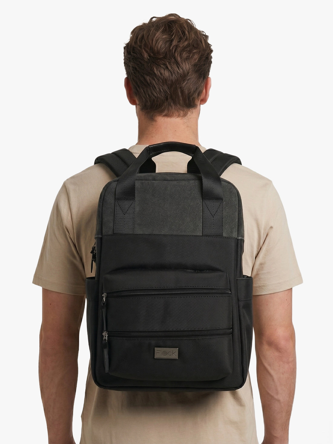Totepack Kairos Nubuk Negro Frente