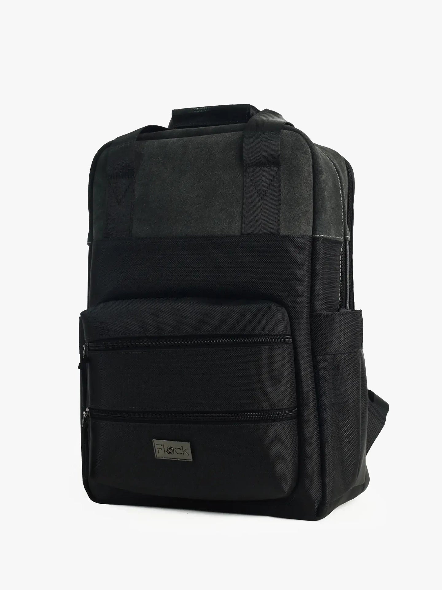 Totepack Kairos Nubuk Negro Perfil