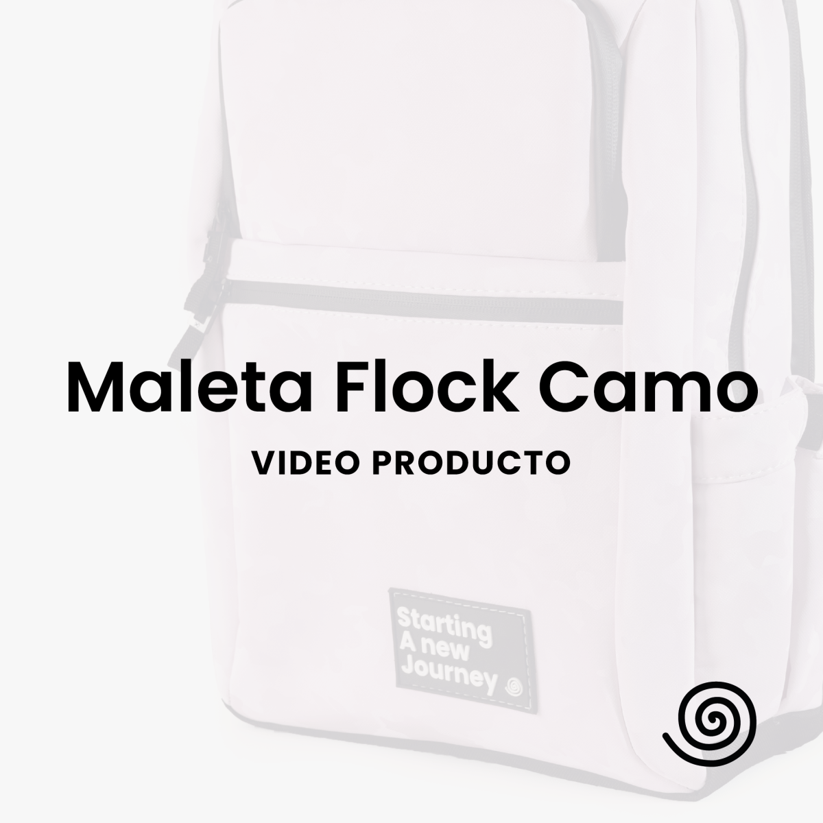 Morral Flock Camo Blanco